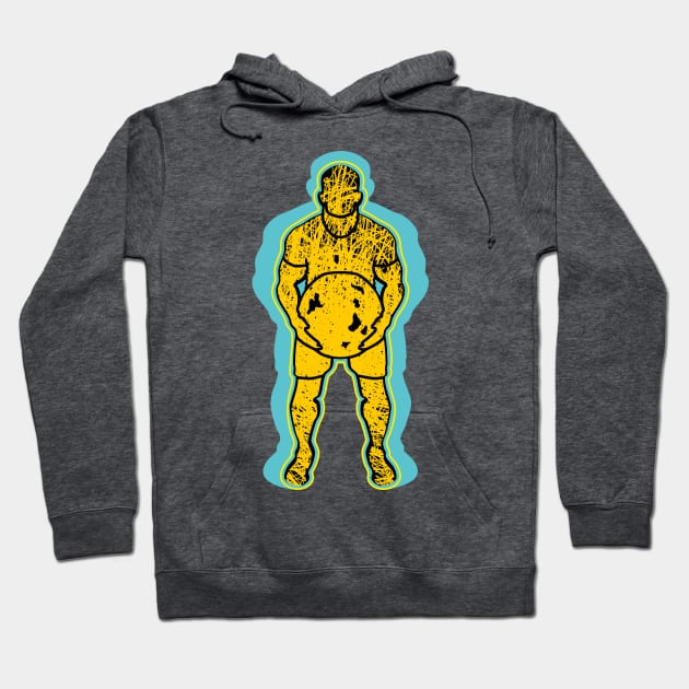 abstract weight lifting guy Hoodie by bloomroge